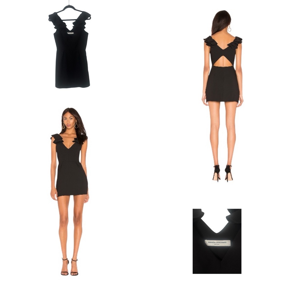 Amanda Uprichard Gimlet Ruffled Cutout Dress